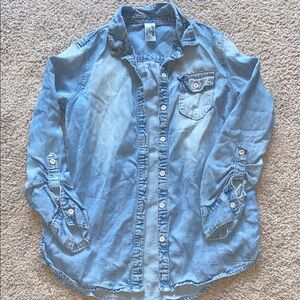 Kids Blue Denim Shirt